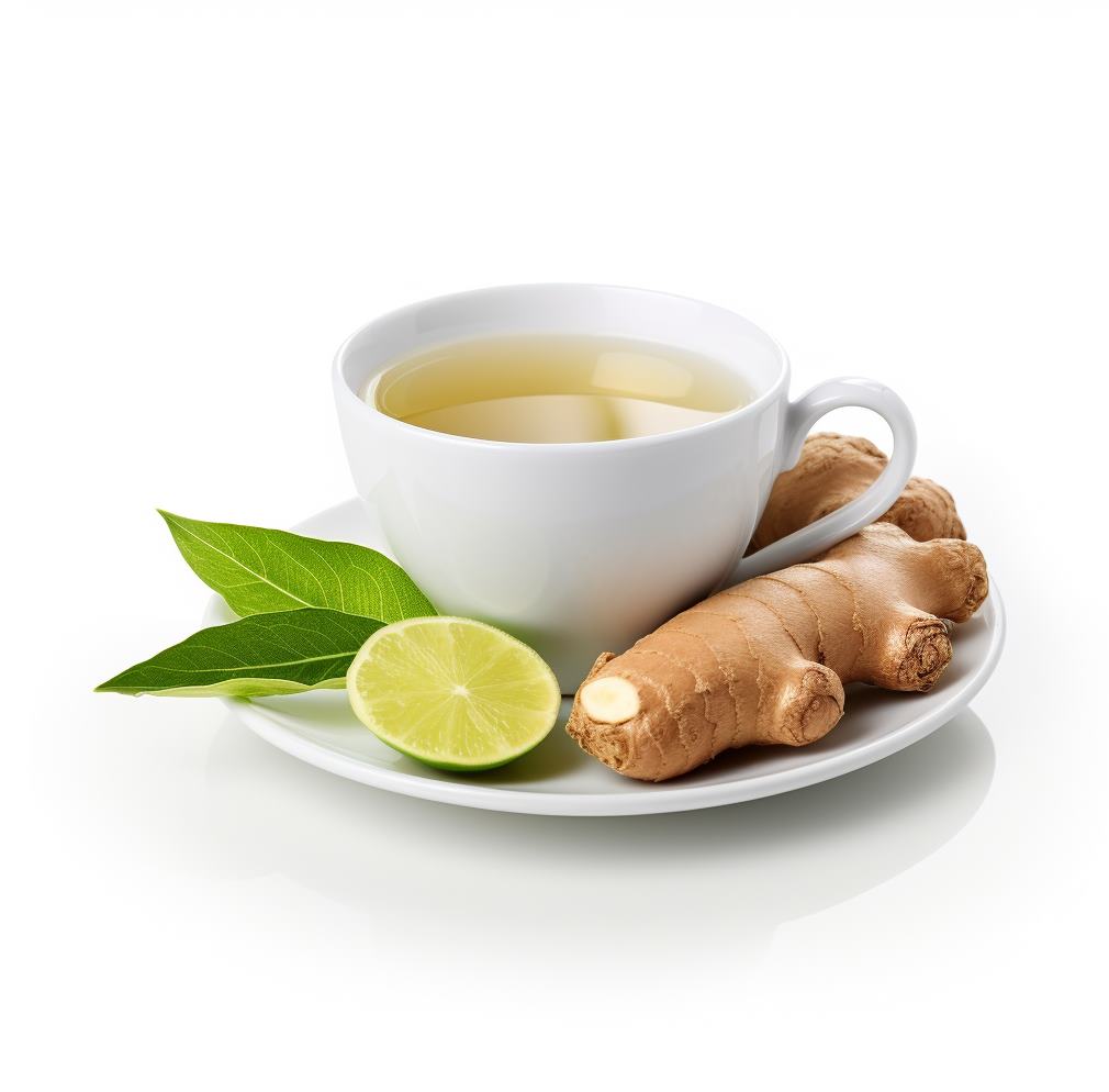 Gyömbér tea zöld algával