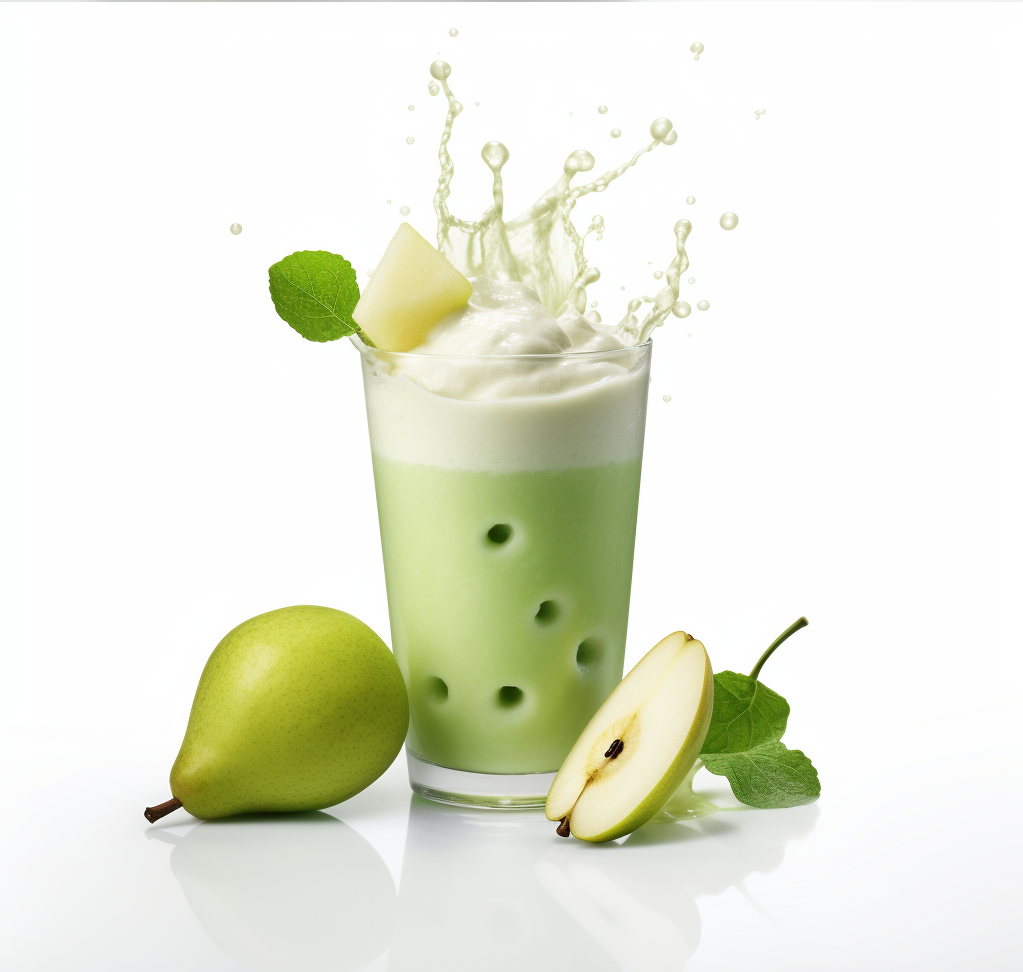 Körtés - almás turmix algával