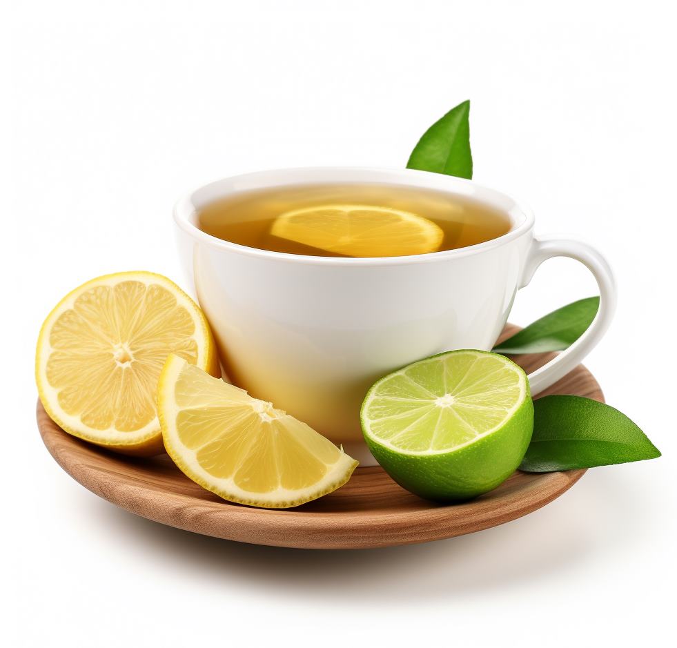 Forró citromos zöld tea zöld algával